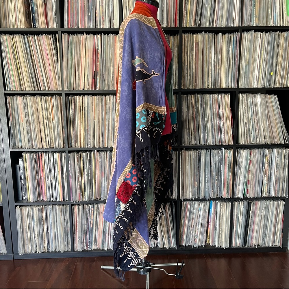 Dolphin Phish Batik Wrap Patchwork Fishman Donuts… - image 8